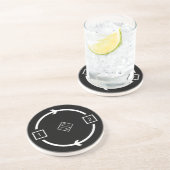 Dessous De Verre En Grès Modèle_Boucle (Côté)