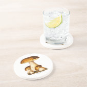Dessous De Verre En Grès Modèle comestible de champignons de champignon (Côté)