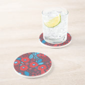 Dessous De Verre En Grès Modèle de Doodle (Côté)