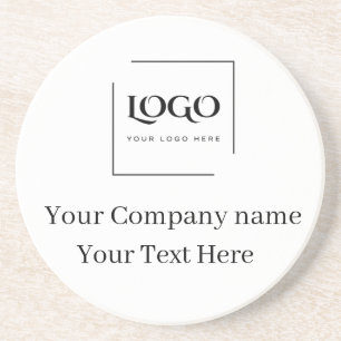 Dessous De Verre En Grès Modèle de logo personnalisé élégant