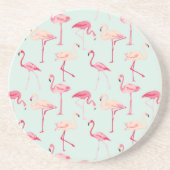 Dessous De Verre En Grès Modèle Flamingo rétro (Devant)