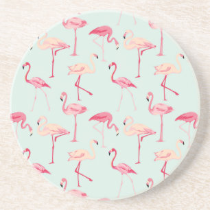 Dessous De Verre En Grès Modèle Flamingo rétro