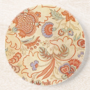 Dessous De Verre En Grès Modèle floral antique de Chintz Paisley