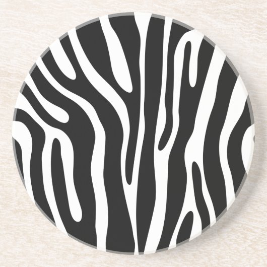 Dessous De Verre En Grès Modèle Zebra (Devant)