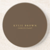 Moderne et élégant Brown Gold Professional