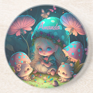 Dessous De Verre En Grès Moments d'elfe magique