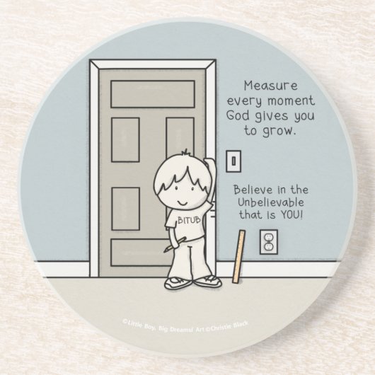 Dessous De Verre En Grès Moments mesurables (Devant)