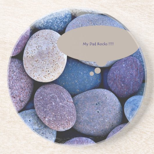 Dessous De Verre En Grès Mon papa bascule des cadeaux de fête des pères (Devant)