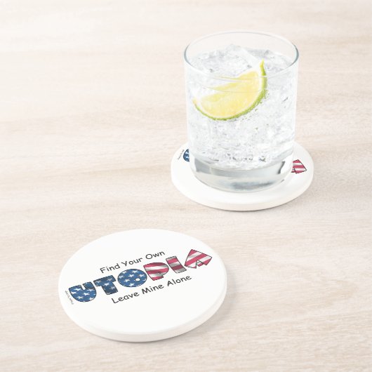 Dessous De Verre En Grès Mon utopie (Côté)