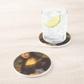 Dessous De Verre En Grès Mona Lisa Avec Hamster (Côté)