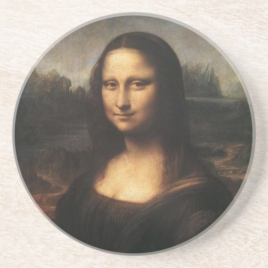Dessous De Verre En Grès Mona Lisa sur toile (Devant)