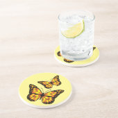 DESSOUS DE VERRE EN GRÈS MONARCH BUTTERFLY (Côté)