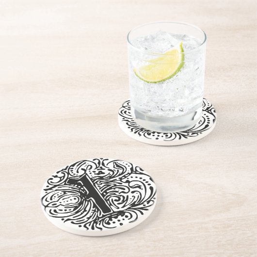 Dessous De Verre En Grès Monarchie "I" (Côté)