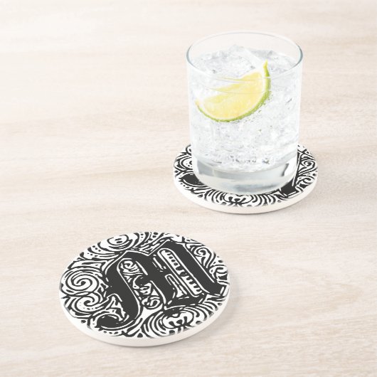 Dessous De Verre En Grès Monarchie M (Côté)