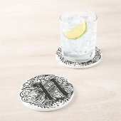 Dessous De Verre En Grès Monarchie "N" (Côté)