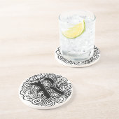 Dessous De Verre En Grès Monarchie "R" (Côté)