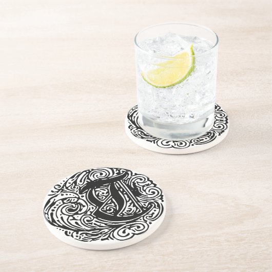 Dessous De Verre En Grès Monarchie "T" (Côté)