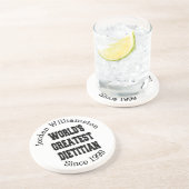 Dessous De Verre En Grès Monde plus grand diététiste (Côté)