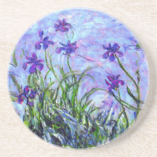 Dessous De Verre En Grès Monet Lilac Irises