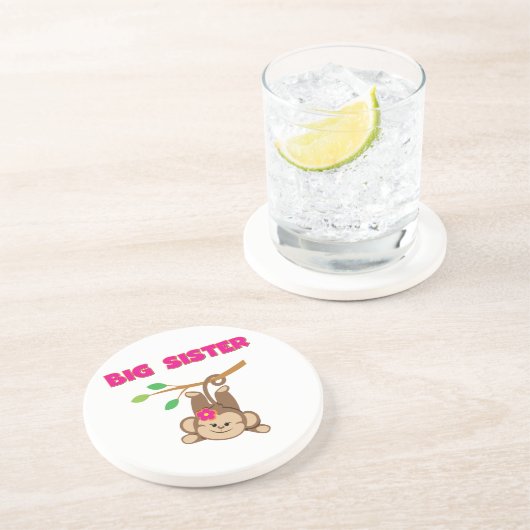 Dessous De Verre En Grès Monkey Big Sister (Côté)