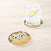 Dessous De Verre En Grès monkey emoji (Côté)