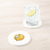 Dessous De Verre En Grès monocle émoji (Côté)