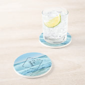 Dessous De Verre En Grès Monogram Ocean Wave Crashing on Shore (Côté)