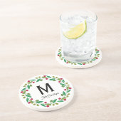 Dessous De Verre En Grès Monogramme de Noël en grès (Côté)