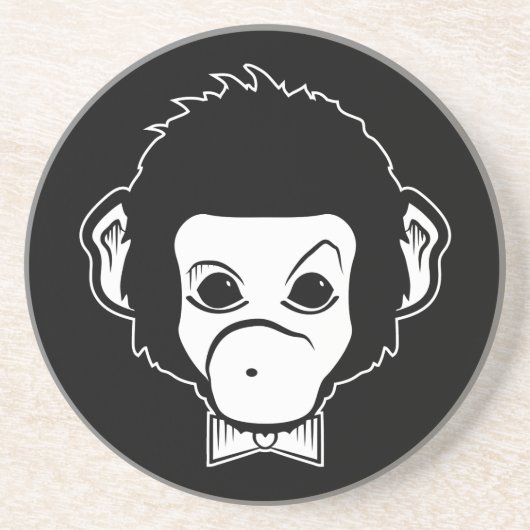 Dessous De Verre En Grès monsieur monkey (Devant)