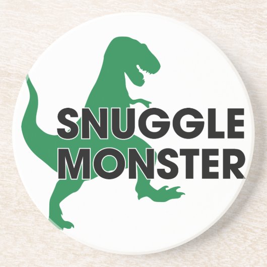 Dessous De Verre En Grès Monstre de câlin (Devant)