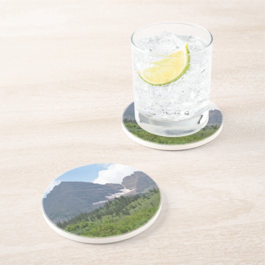 Dessous De Verre En Grès Montagnes (Côté)