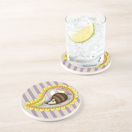 Dessous De Verre En Grès Montagnes Russes Chrissy le Hérisson (Côté)