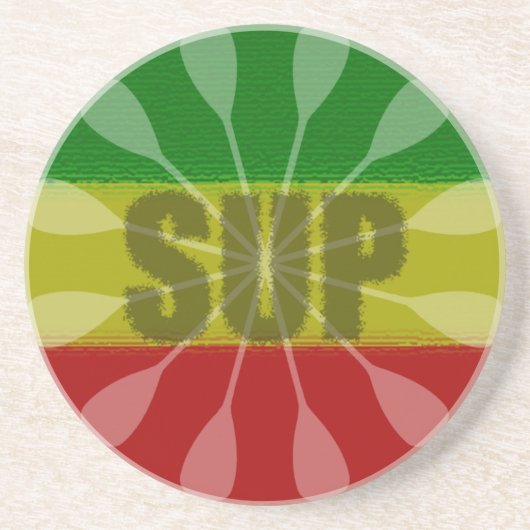 Dessous De Verre En Grès Montez La Pagaie, Paddle Twirl (Devant)