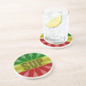 Dessous De Verre En Grès Montez La Pagaie, Paddle Twirl (Côté)