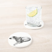 Dessous De Verre En Grès Montre d'ombre douce (Côté)