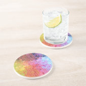 Dessous De Verre En Grès Morceaux de couleur (Côté)