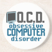 Dessous De Verre En Grès Mordu de l'informatique (Devant)