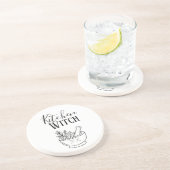 Dessous De Verre En Grès Mortier et Pilon Botanique Cuisine de Sorcière (Côté)