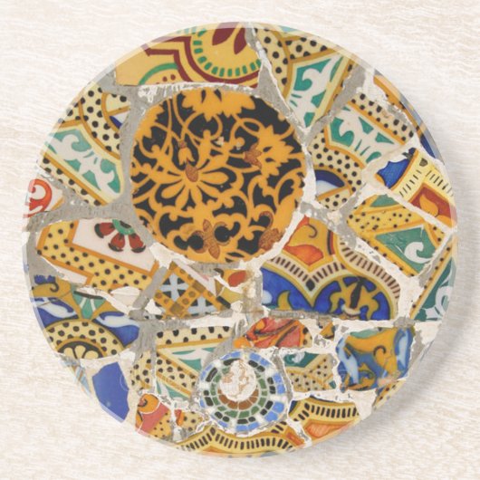 Dessous de verre en grès mosaïque (Devant)