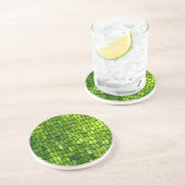 Dessous De Verre En Grès Mosaïque verte (Côté)