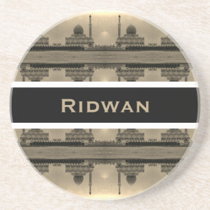 Dessous De Verre En Grès Mosquée Buniya de Bagdad en Irak vintage