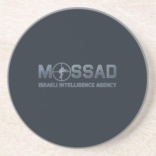 Dessous De Verre En Grès Mossad - agence d'intelligence israélienne - (Devant)