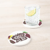 Dessous De Verre En Grès Moth automne (Côté)