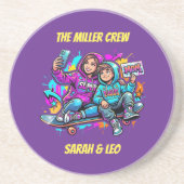 Dessous De Verre En Grès  Mother & Son Graffiti Coaster (Devant)