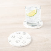 Dessous De Verre En Grès Motif (Côté)
