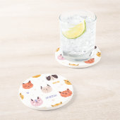 Dessous De Verre En Grès Motif (Côté)