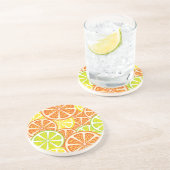 Dessous De Verre En Grès Motif 2 d'agrume (Côté)