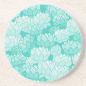 Dessous De Verre En Grès Motif 2 de Lotus (Devant)