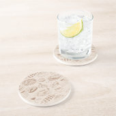 Dessous De Verre En Grès Motif 3 de nourriture (Côté)