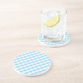 Dessous De Verre En Grès Motif à carreaux (Côté)